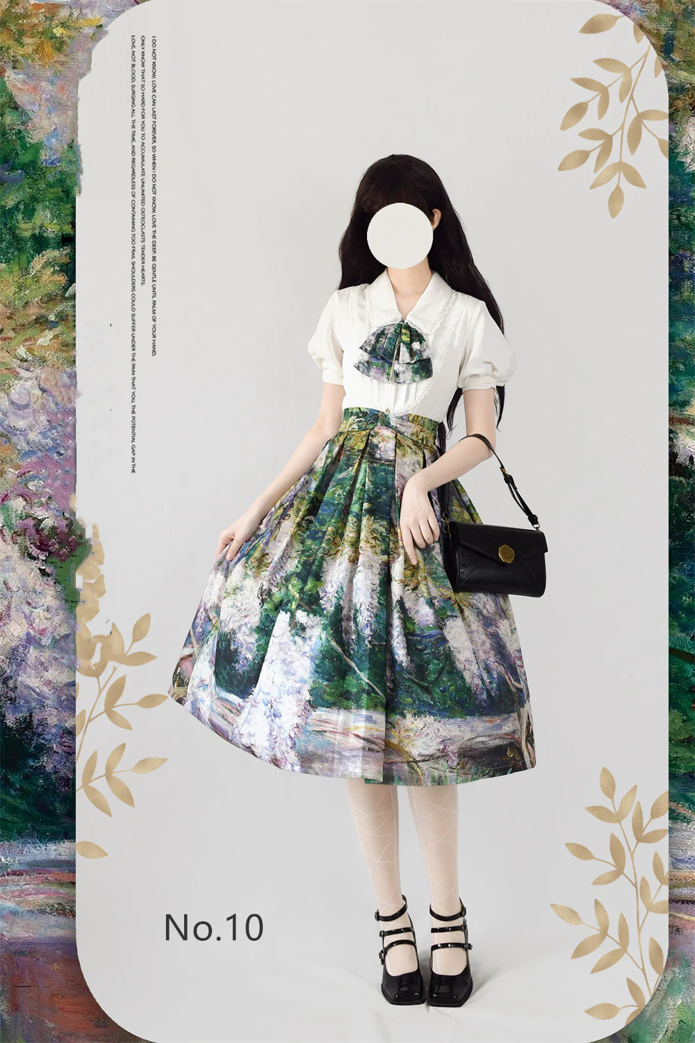 Daily Lolita SK, Retro Classic Monet Oil Painting - Image 12
