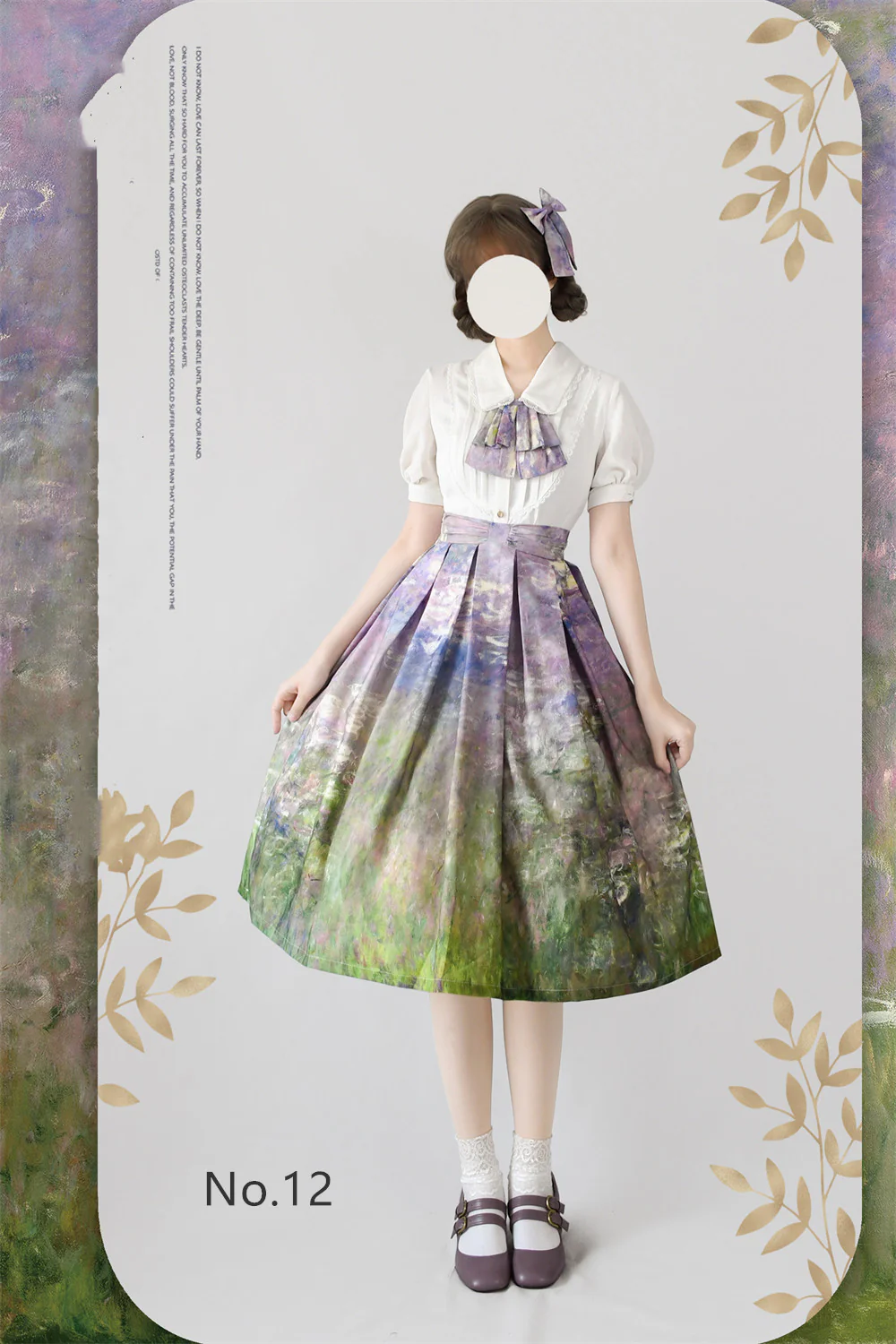 Daily Lolita SK, Retro Classic Monet Oil Painting - Image 13