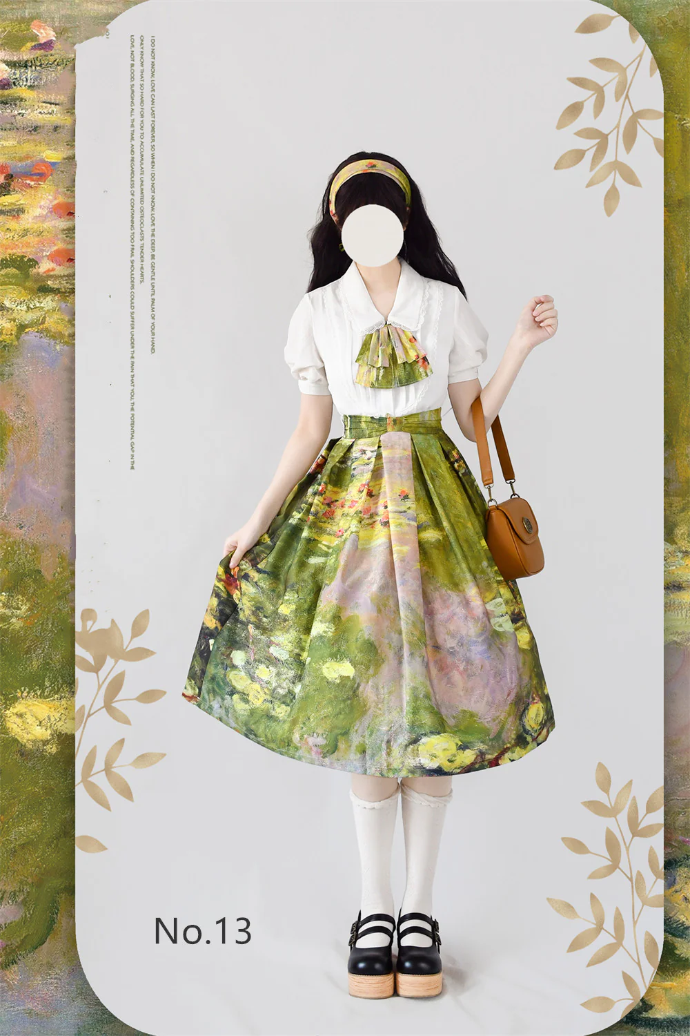 Daily Lolita SK, Retro Classic Monet Oil Painting - Image 14