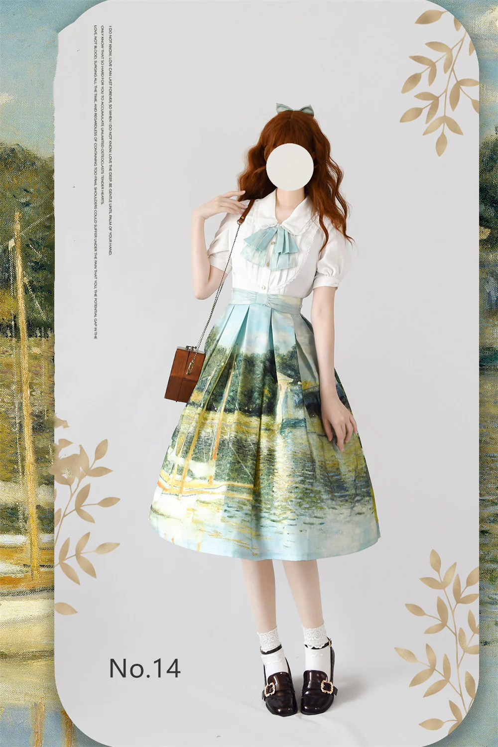 Daily Lolita SK, Retro Classic Monet Oil Painting - Image 15
