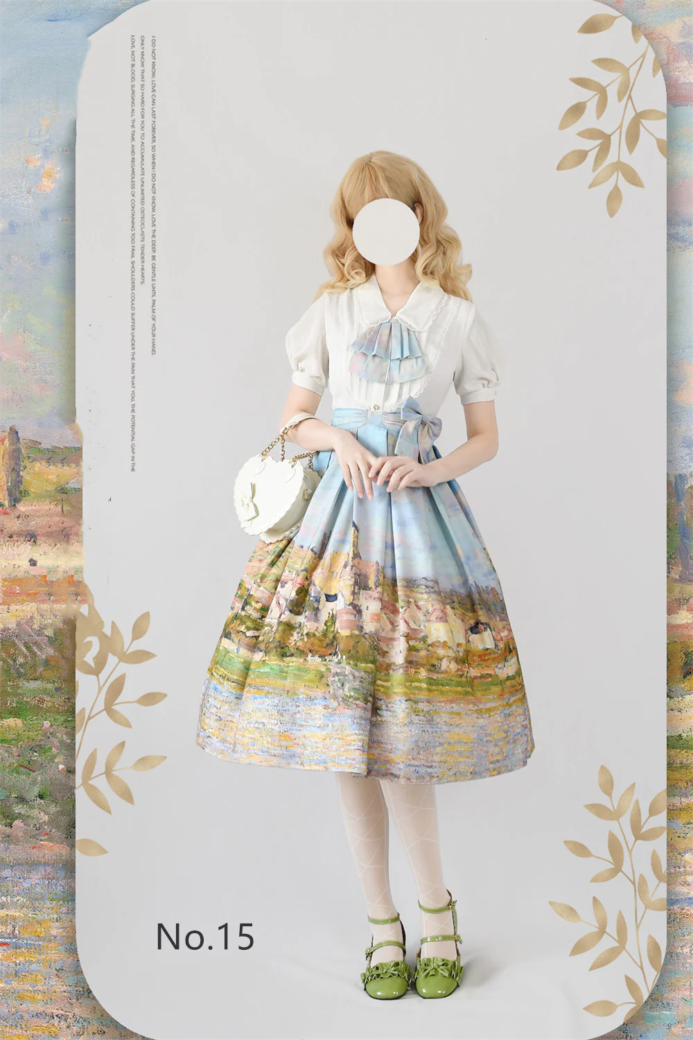 Daily Lolita SK, Retro Classic Monet Oil Painting - Image 16