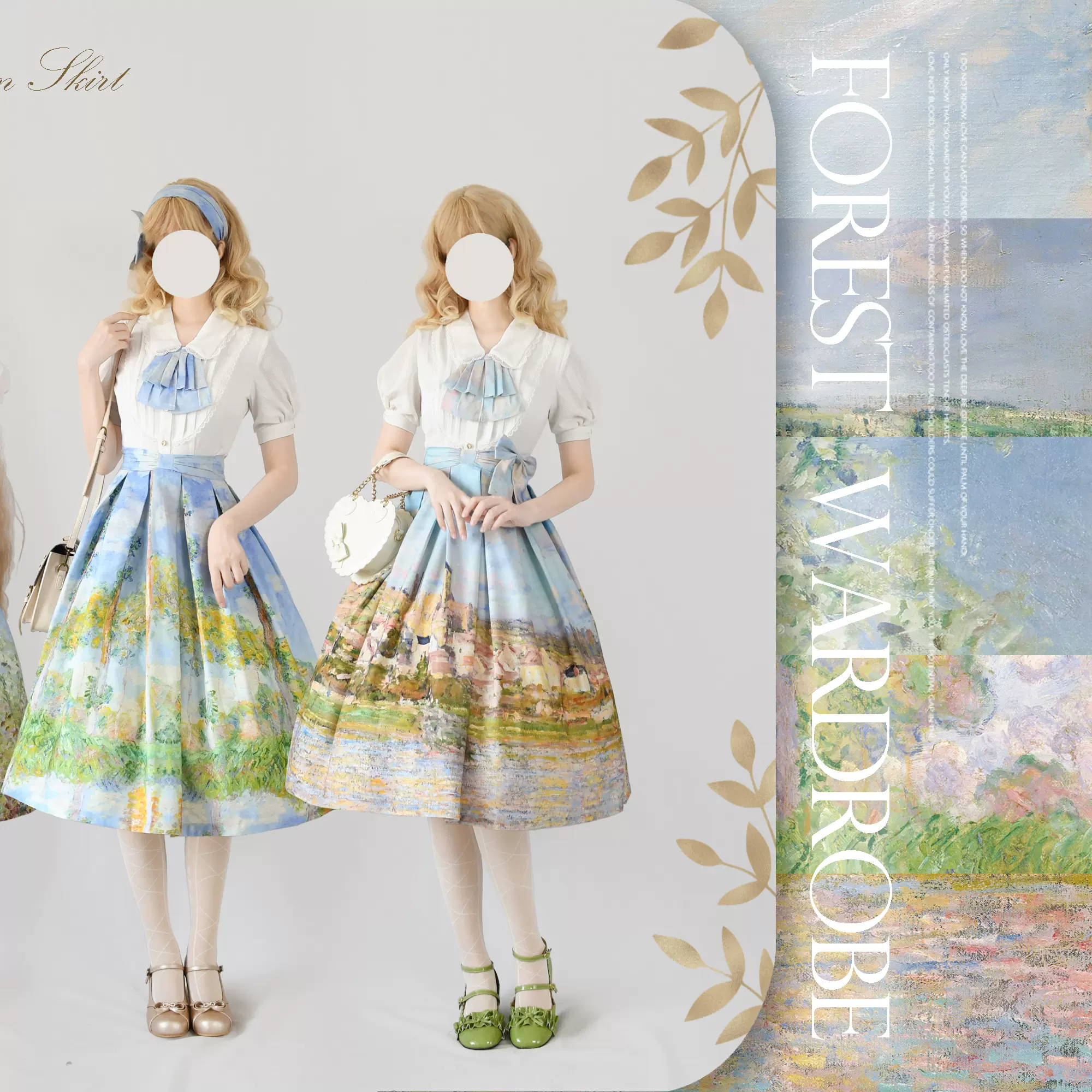 Daily Lolita SK, Retro Classic Monet Oil Painting - Image 19