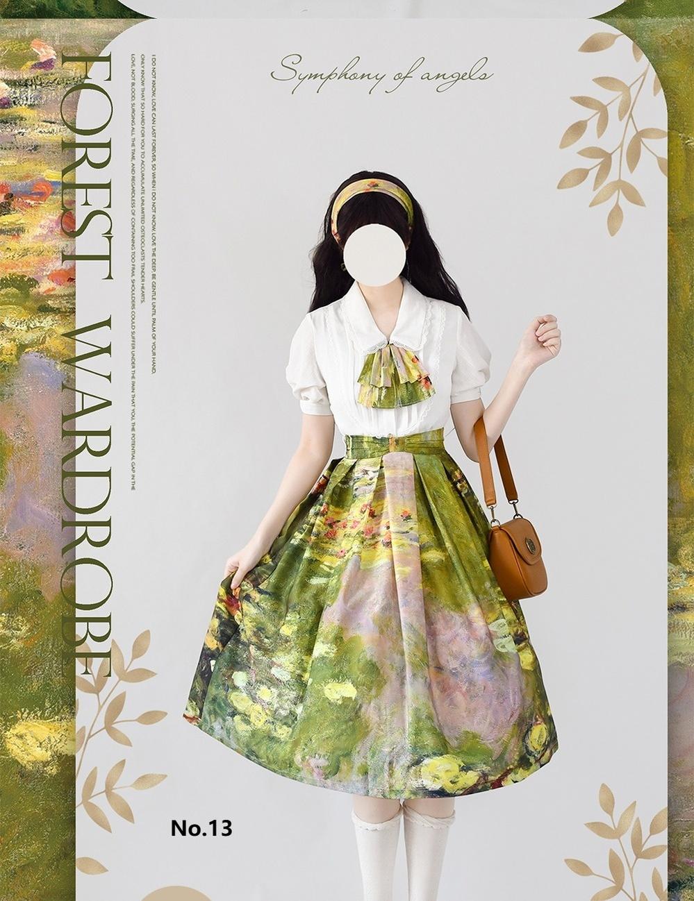 Daily Lolita SK, Retro Classic Monet Oil Painting - Image 22