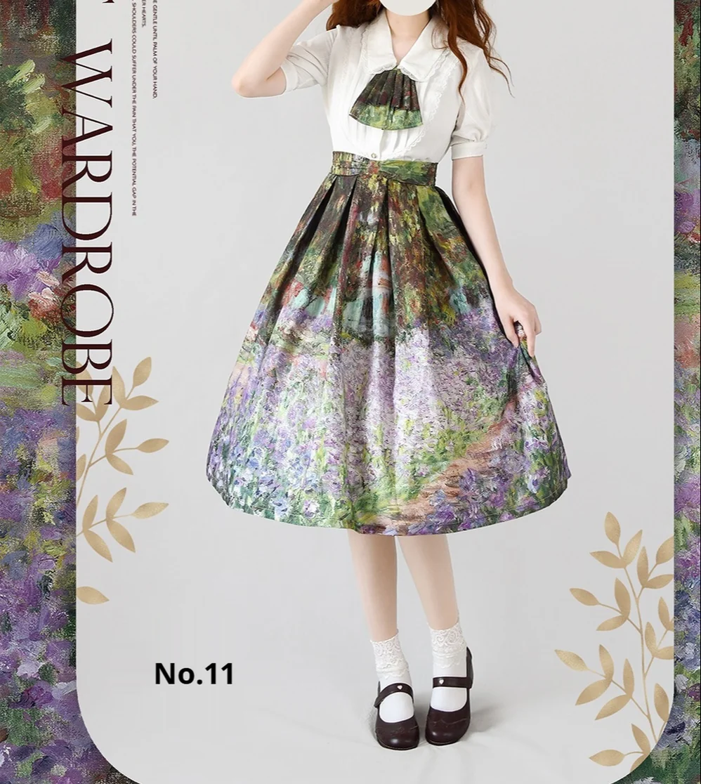 Daily Lolita SK, Retro Classic Monet Oil Painting - Image 23