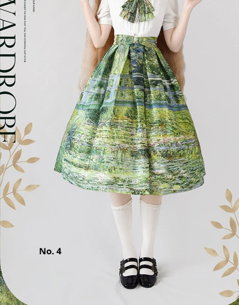 Daily Lolita SK, Retro Classic Monet Oil Painting - Image 24