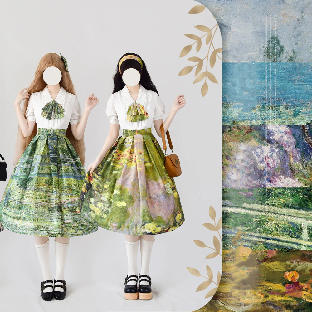 Daily Lolita SK, Retro Classic Monet Oil Painting - Image 4