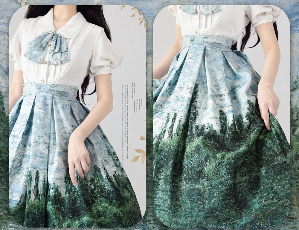 Daily Lolita SK, Retro Classic Monet Oil Painting - Image 5