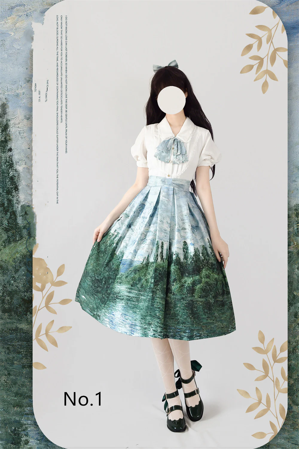 Daily Lolita SK, Retro Classic Monet Oil Painting - Image 6