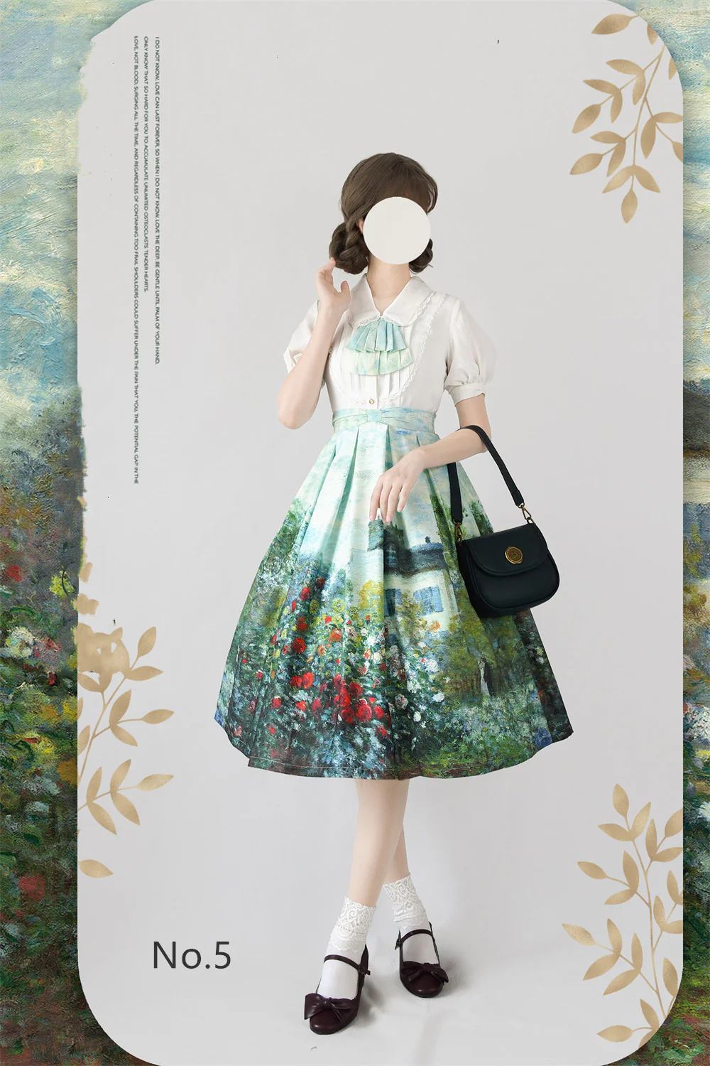 Daily Lolita SK, Retro Classic Monet Oil Painting - Image 9