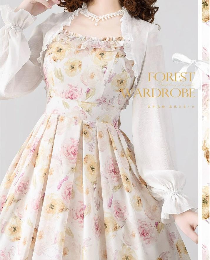 Forest Basket 3.0 - Vintage Lolita JSK Dress for Summer - Image 21