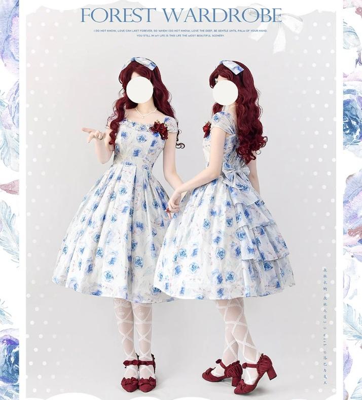 Forest Basket 3.0 - Vintage Lolita JSK Dress for Summer - Image 37