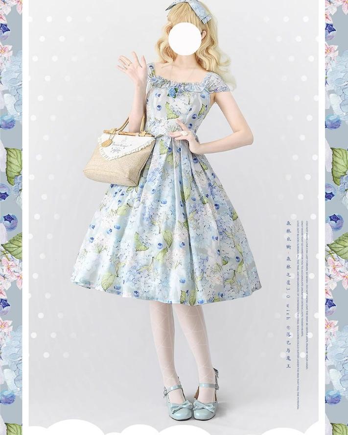 Forest Basket 3.0 - Vintage Lolita JSK Dress for Summer - Image 5