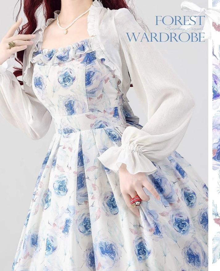 Forest Basket 3.0 - Vintage Lolita JSK Dress for Summer - Image 9