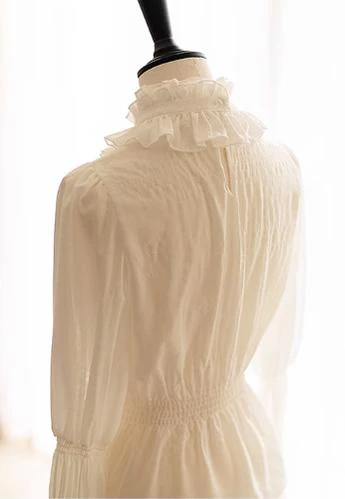 Misty Forest - Elegant Vintage Fishbone Lolita Long Skirt & Vest - Image 22