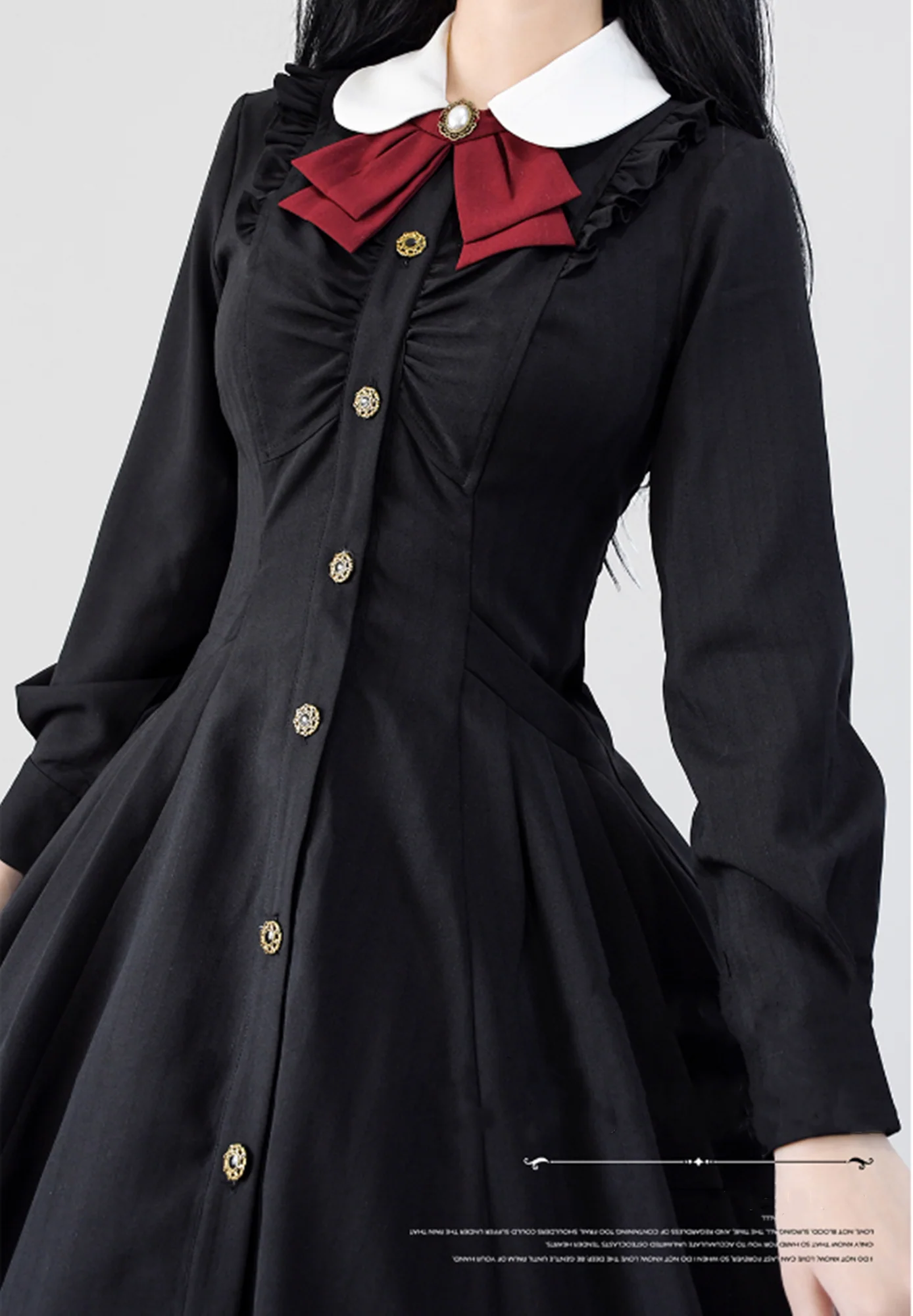 Winter Lolita Classic Front Open Stripe OP - Image 20