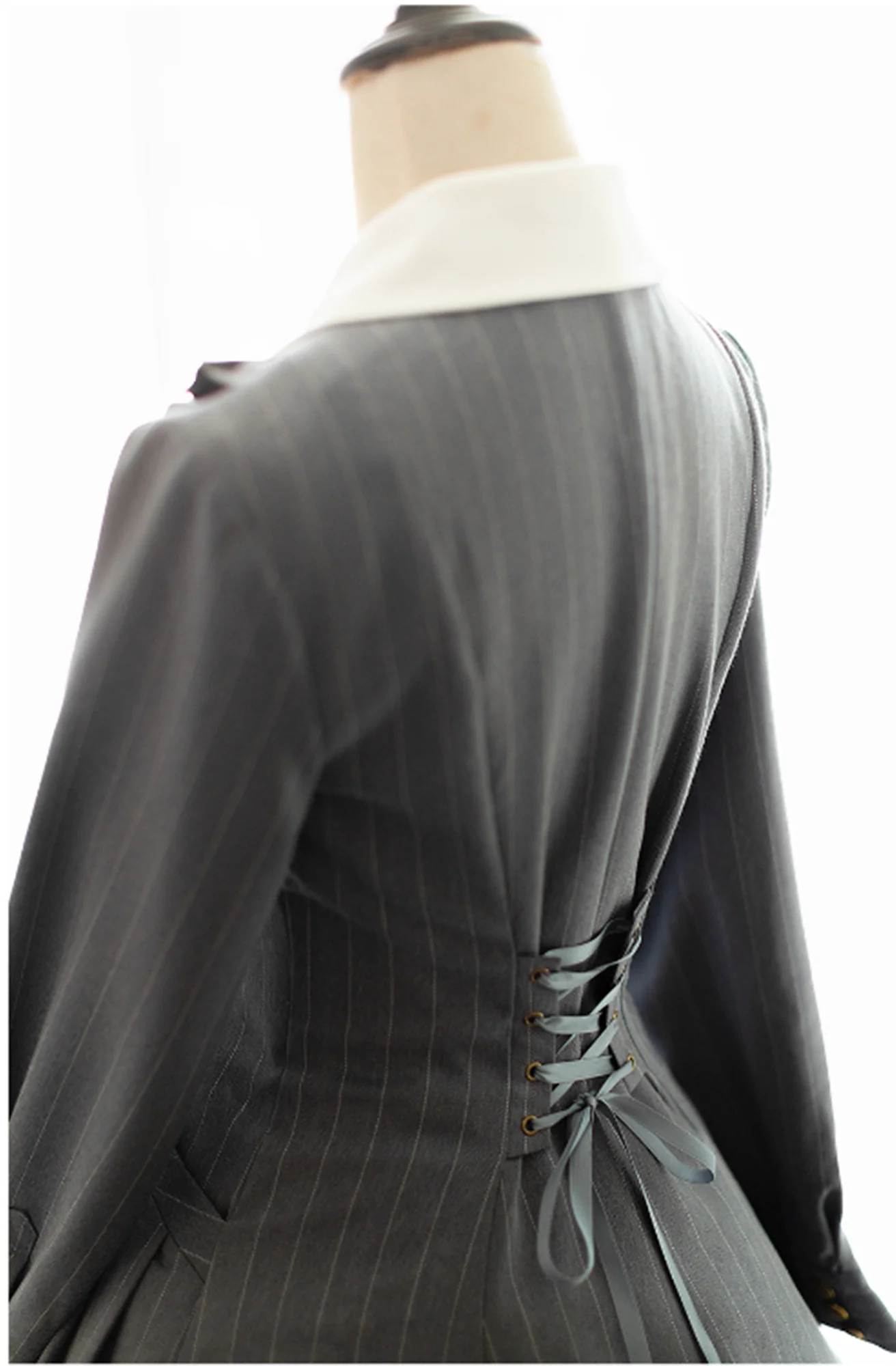 Winter Lolita Classic Front Open Stripe OP - Image 33