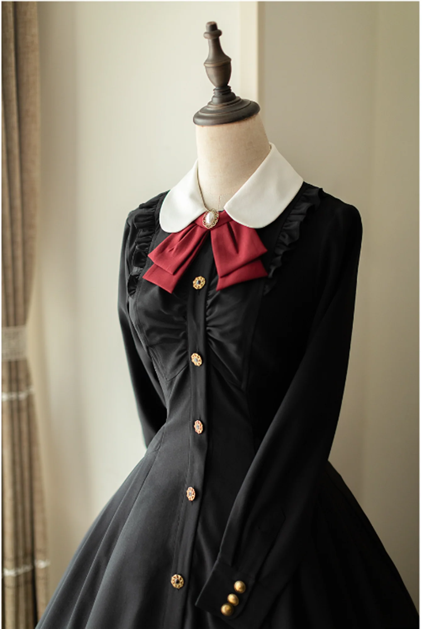 Winter Lolita Classic Front Open Stripe OP - Image 34