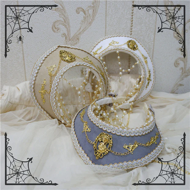 Foxcherry - Retro Lolita Gorgeous Bead Chain Headdress Multicolors - Image 4