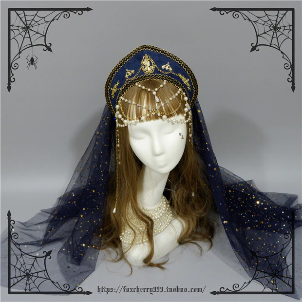 Lolita Palace Retro Gorgeous Flowers Headdress - Image 4