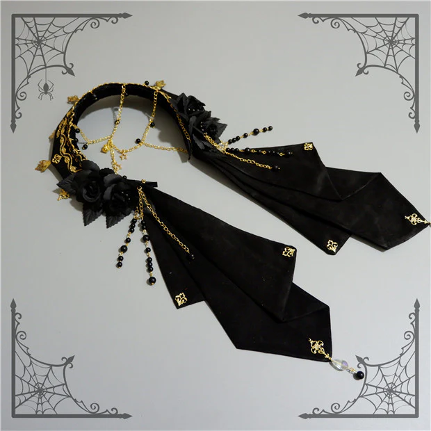 Foxcherry-Palace Retro Gorgeous Lolita headdress Multicolors - Image 23