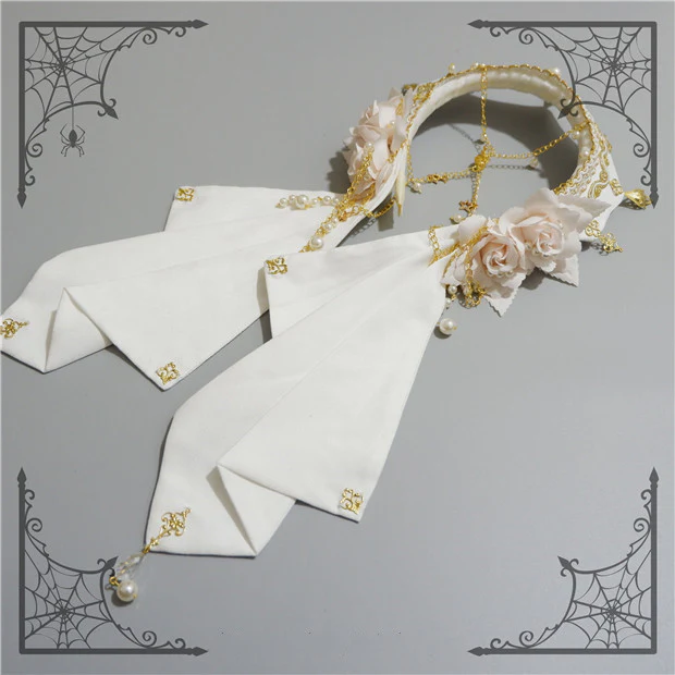 Foxcherry-Palace Retro Gorgeous Lolita headdress Multicolors - Image 4