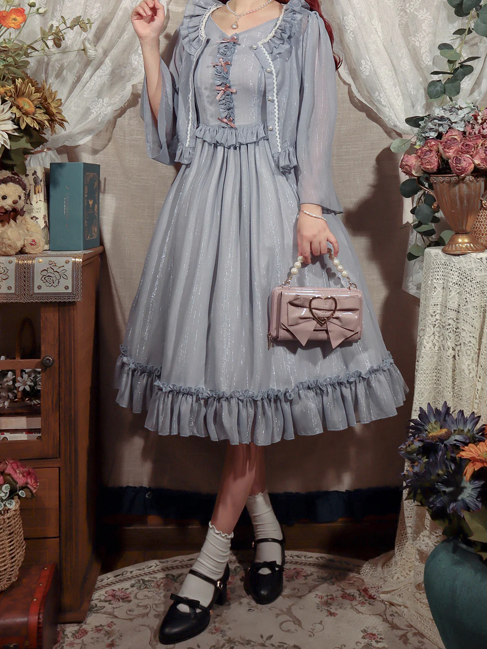 Miss point - Rhine Riverside - French Vintage Chiffon Lolita JSK - Image 26