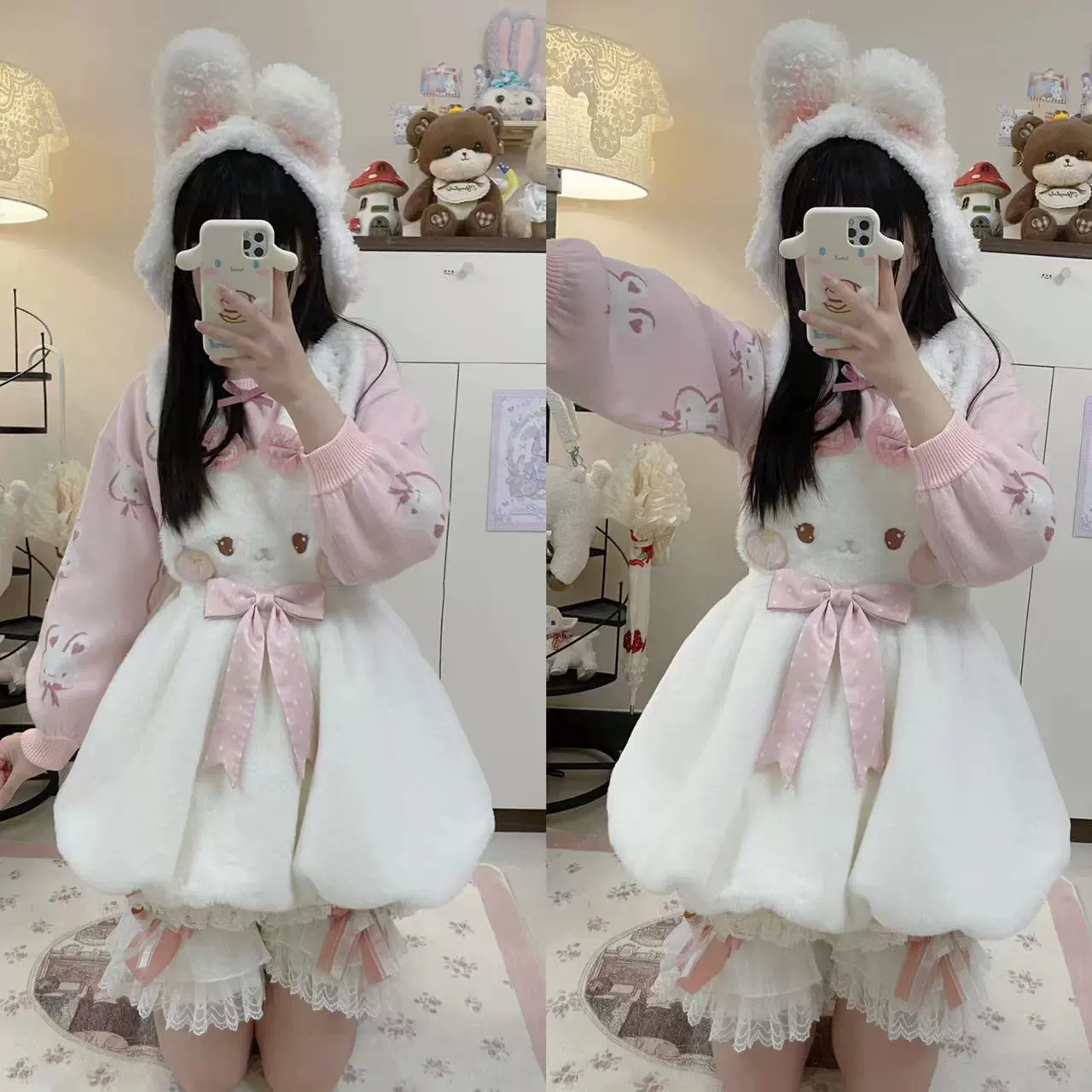 Gorgeous Lolita Bloomers in Coral Fleece & Cotton Styles - Image 37
