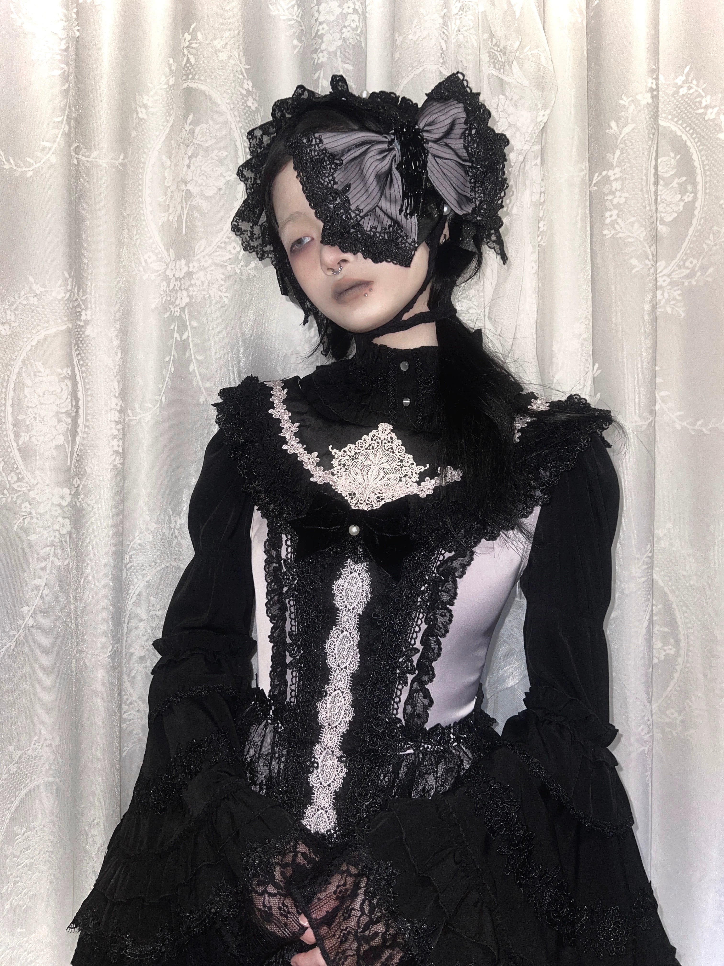 AuroraBorealis - Moonshadow - Gorgeous Wedding Lolita Dress Set Embroidered JSK SK and Bodice - Image 16