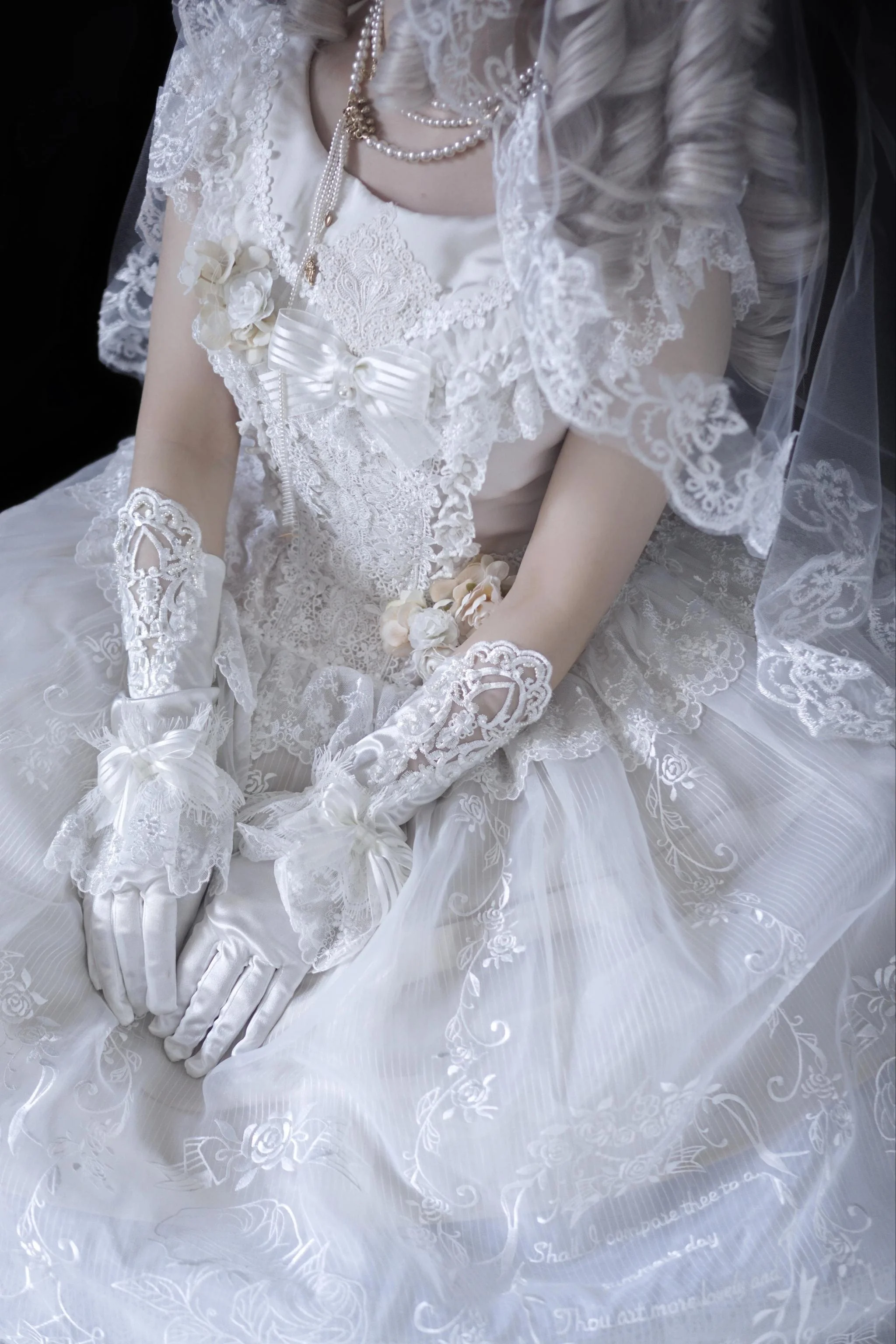 AuroraBorealis - Moonshadow - Gorgeous Wedding Lolita Dress Set Embroidered JSK SK and Bodice - Image 38