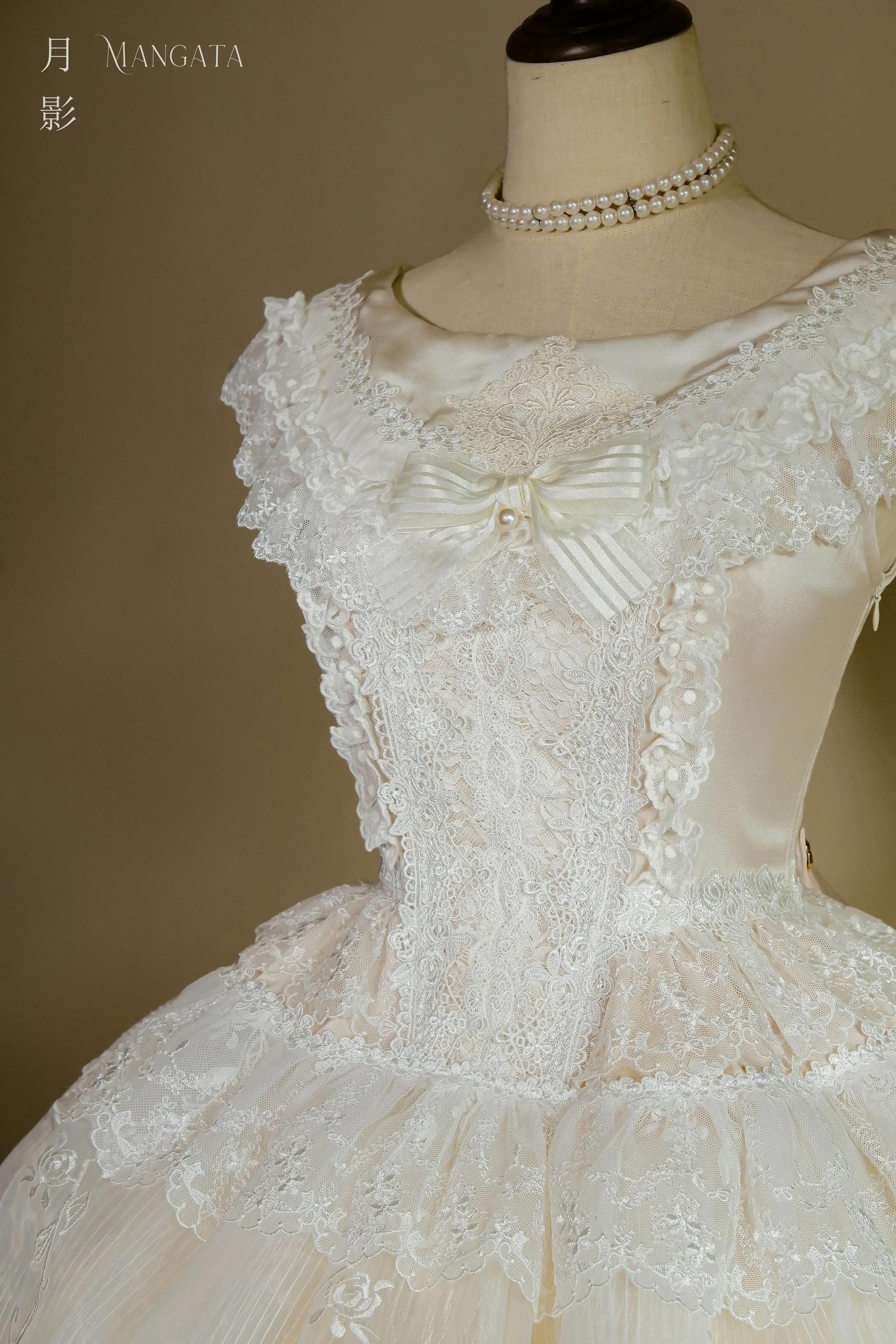 AuroraBorealis - Moonshadow - Gorgeous Wedding Lolita Dress Set Embroidered JSK SK and Bodice - Image 42