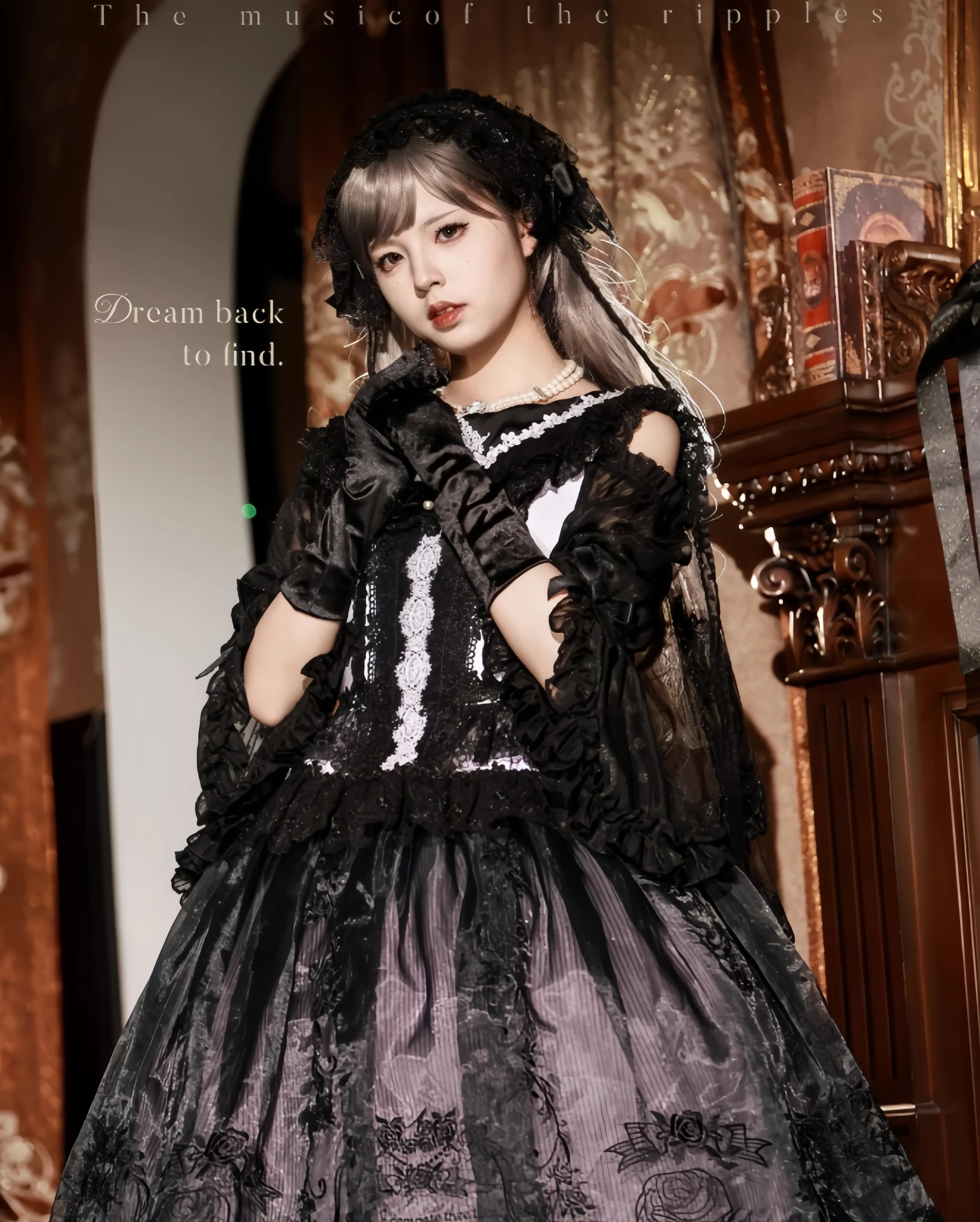 AuroraBorealis - Moonshadow - Gorgeous Wedding Lolita Dress Set Embroidered JSK SK and Bodice - Image 9