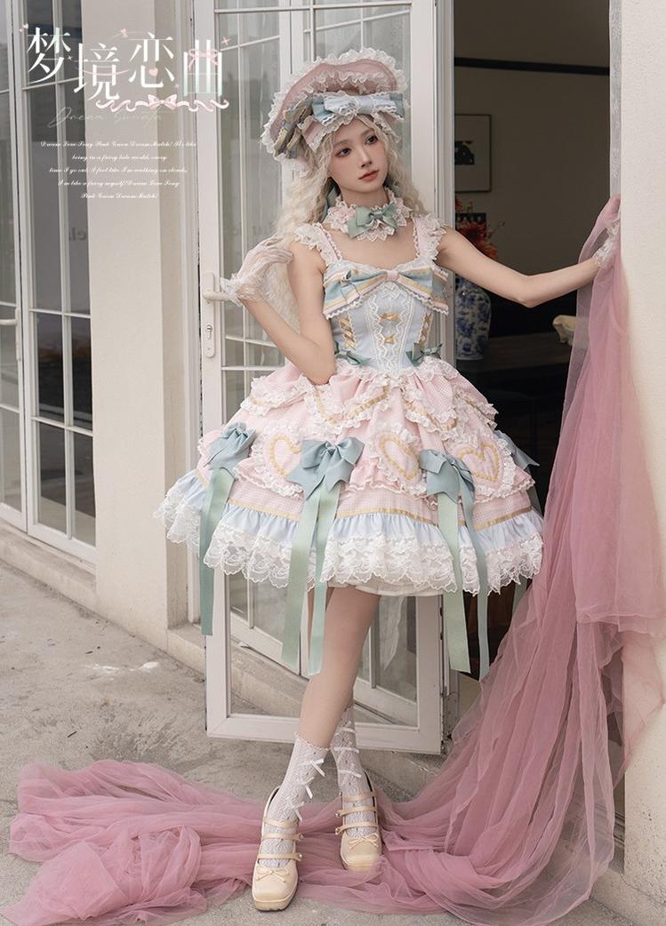 Dream Melody - Gorgeous Sweet Lolita JSK Dress, Lace & Bows - Image 11