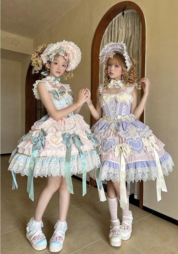 Dream Melody - Gorgeous Sweet Lolita JSK Dress, Lace & Bows - Image 15
