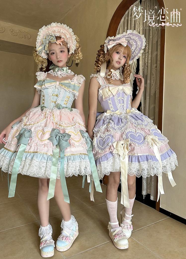 Dream Melody - Gorgeous Sweet Lolita JSK Dress, Lace & Bows - Image 17