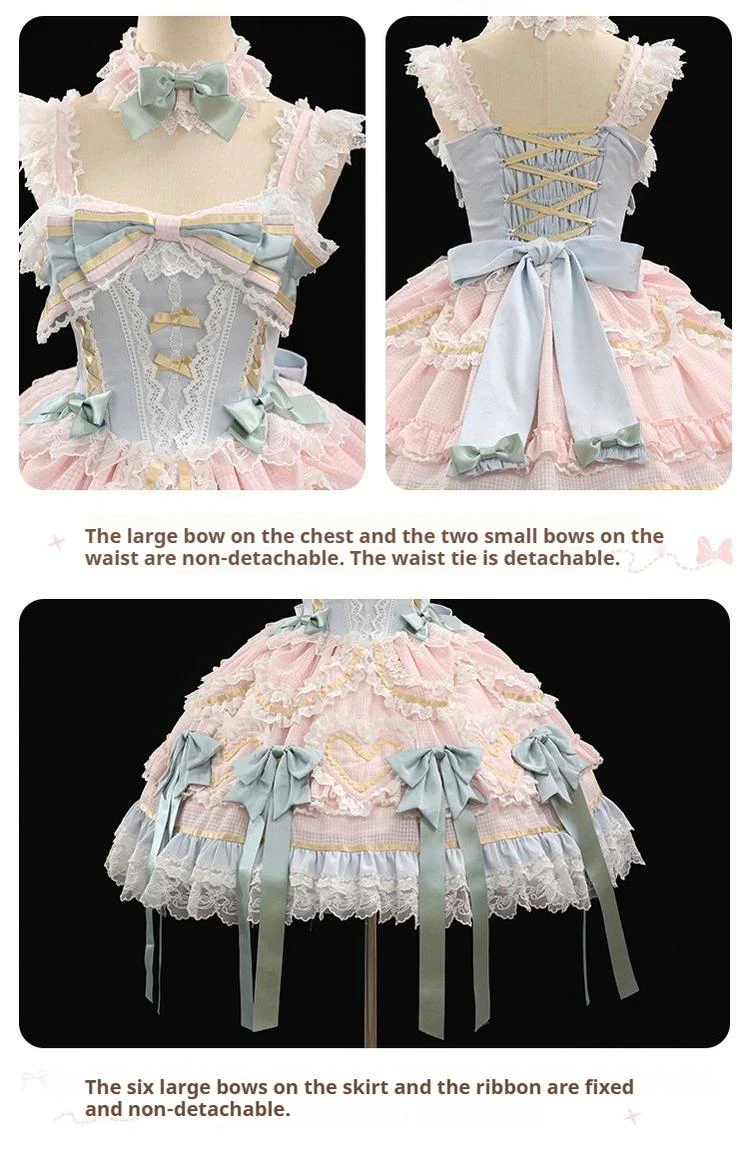 Dream Melody - Gorgeous Sweet Lolita JSK Dress, Lace & Bows - Image 28