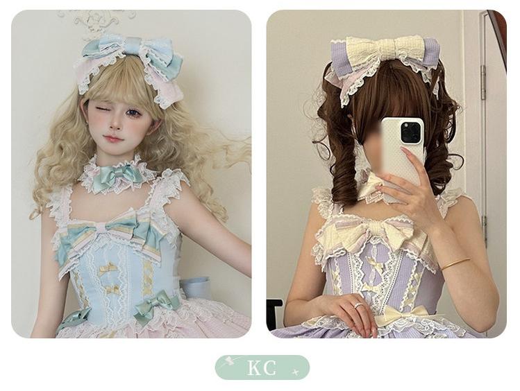 Dream Melody - Gorgeous Sweet Lolita JSK Dress, Lace & Bows - Image 34