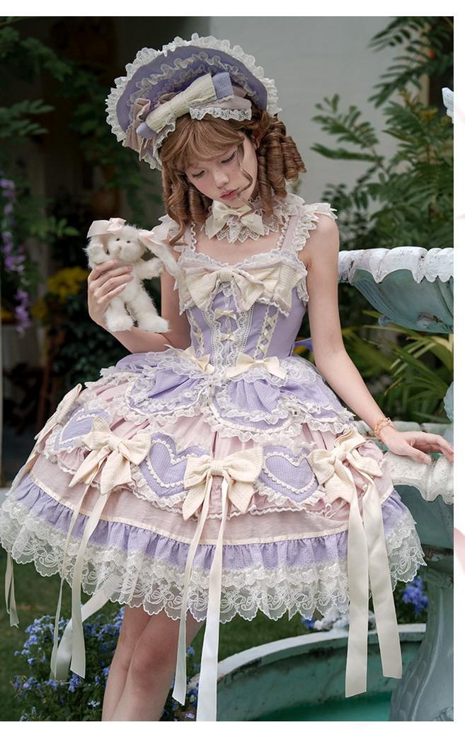 Dream Melody - Gorgeous Sweet Lolita JSK Dress, Lace & Bows - Image 4