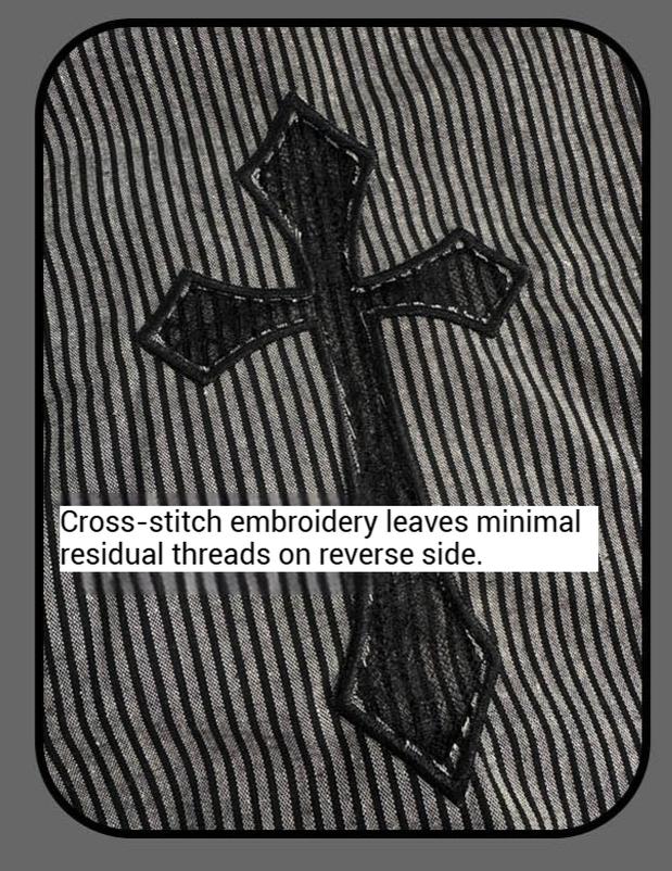 Striped Cross - Gothic Coordinated Lolita Set, Adjustable Blouse & Skirt - Image 29