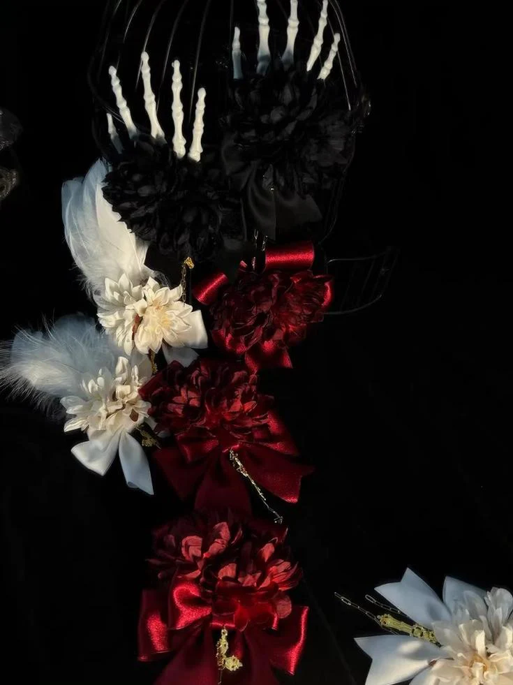 Genesis and Armageddon - Gothic Lolita Accessory, Skeleton Hand Decoration - Image 3