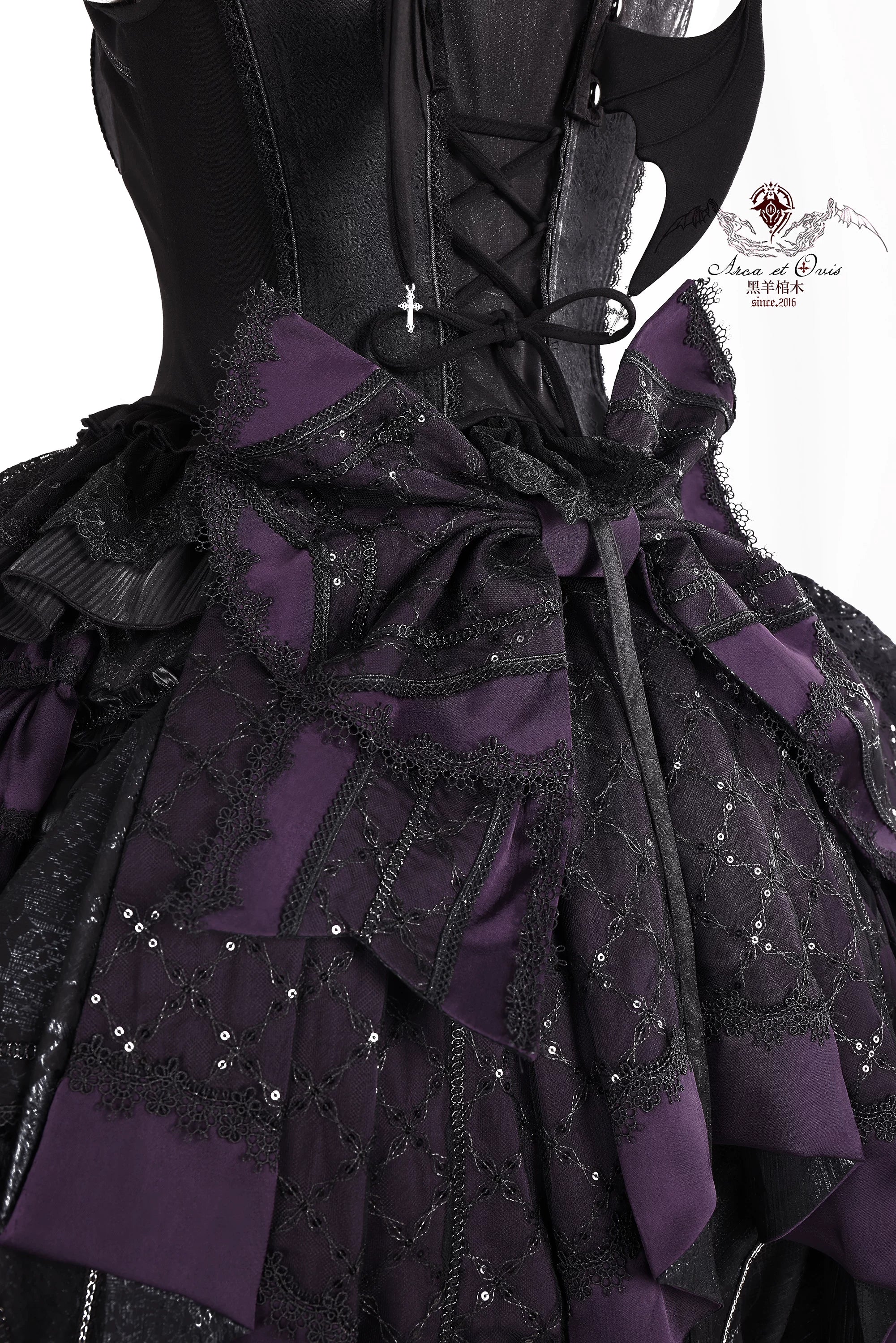Holic - Gothic Lolita Adjustable Length Trailing, Wide Brim BNT - Image 10