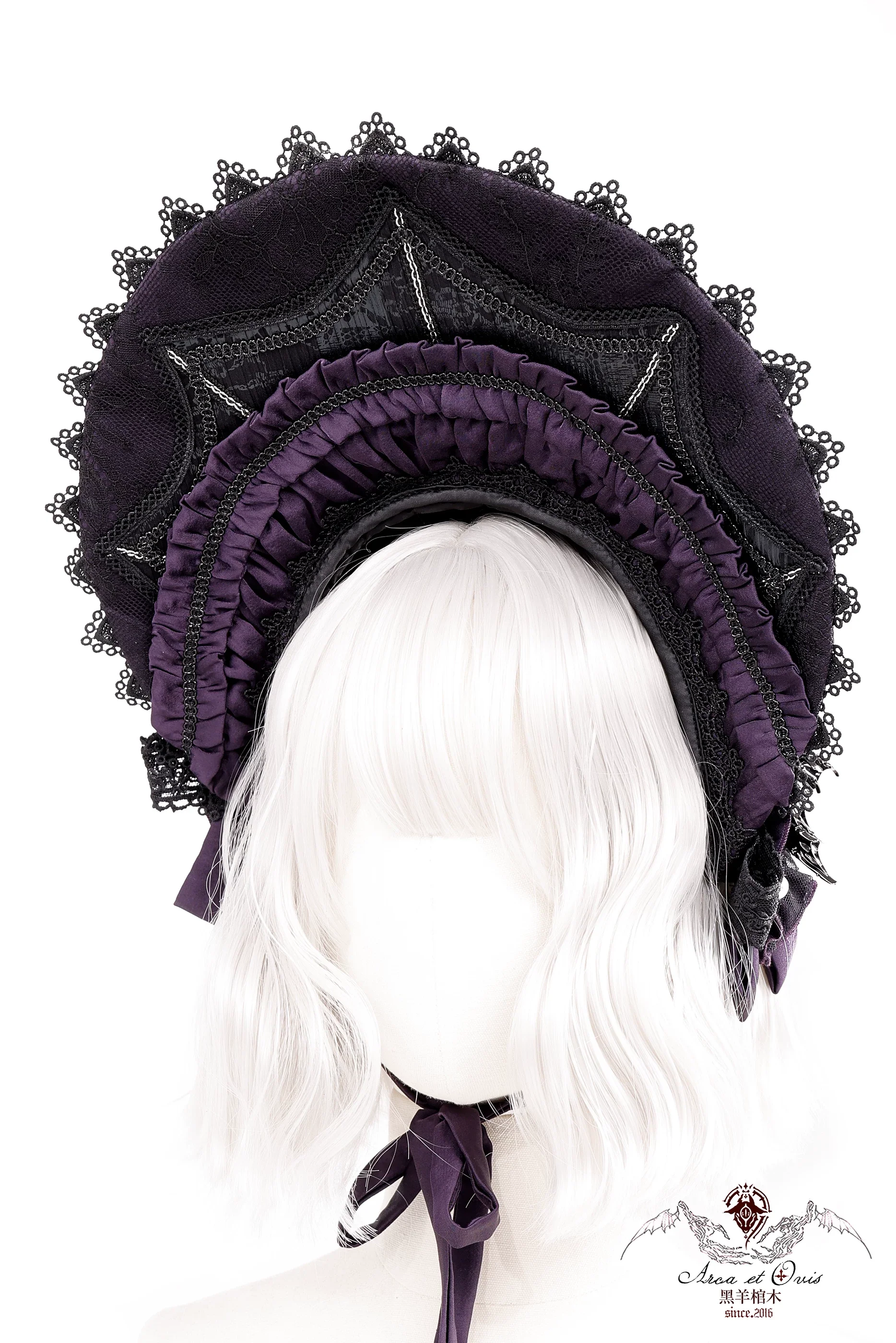 Holic - Gothic Lolita Adjustable Length Trailing, Wide Brim BNT - Image 16