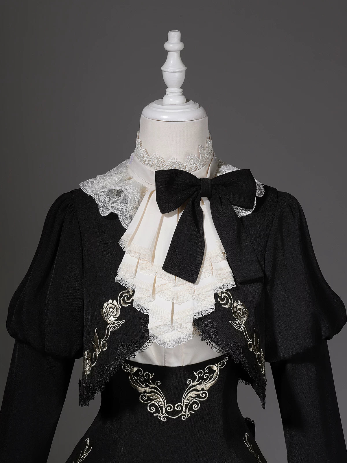 Violin Variations - Gothic Lolita Bust-supporting Dress Set, Violin Embroidery - Image 5