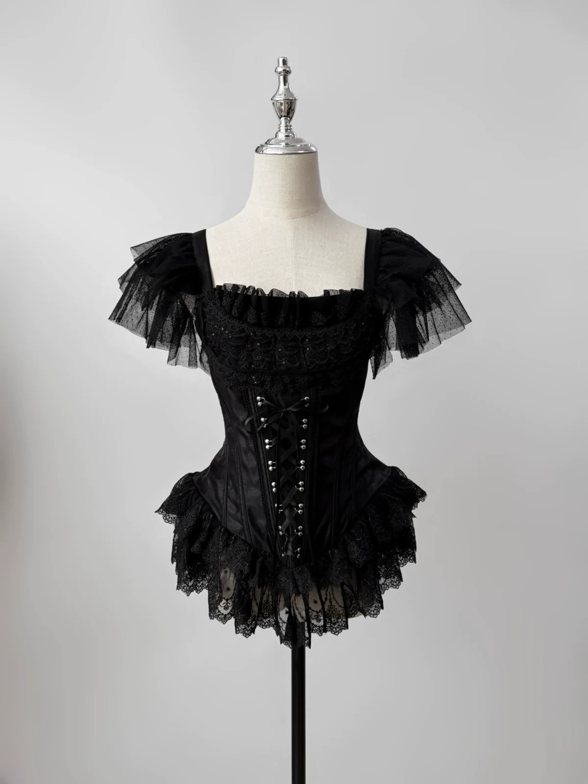 Muppet Mind Ben - Demon Goat - Gothic Lolita Corset & Printed SK - Image 5