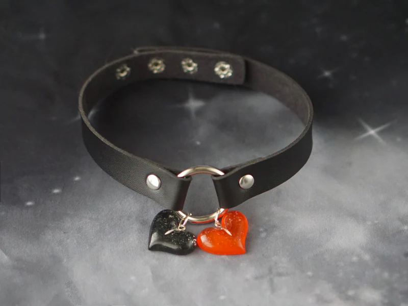 Strange Sugar - Gothic Lolita Cross Leather Choker - Image 5