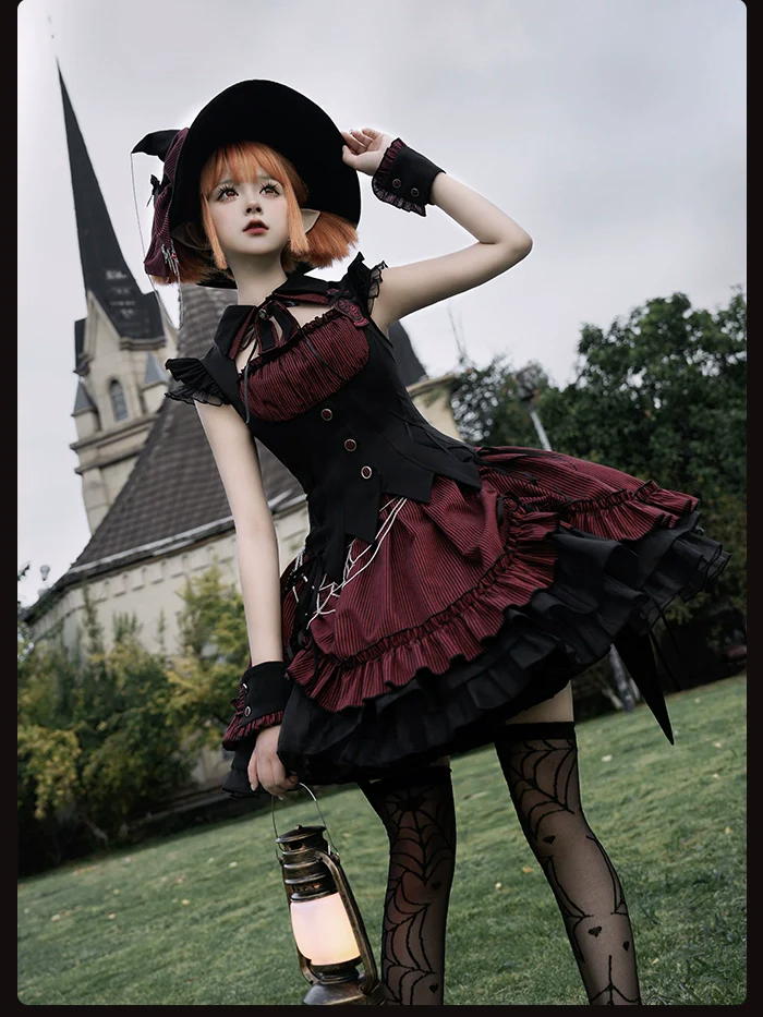 Alice Girl - Lolita Potion - Gothic Lolita Cuffs and Embroidered Badge - Image 7