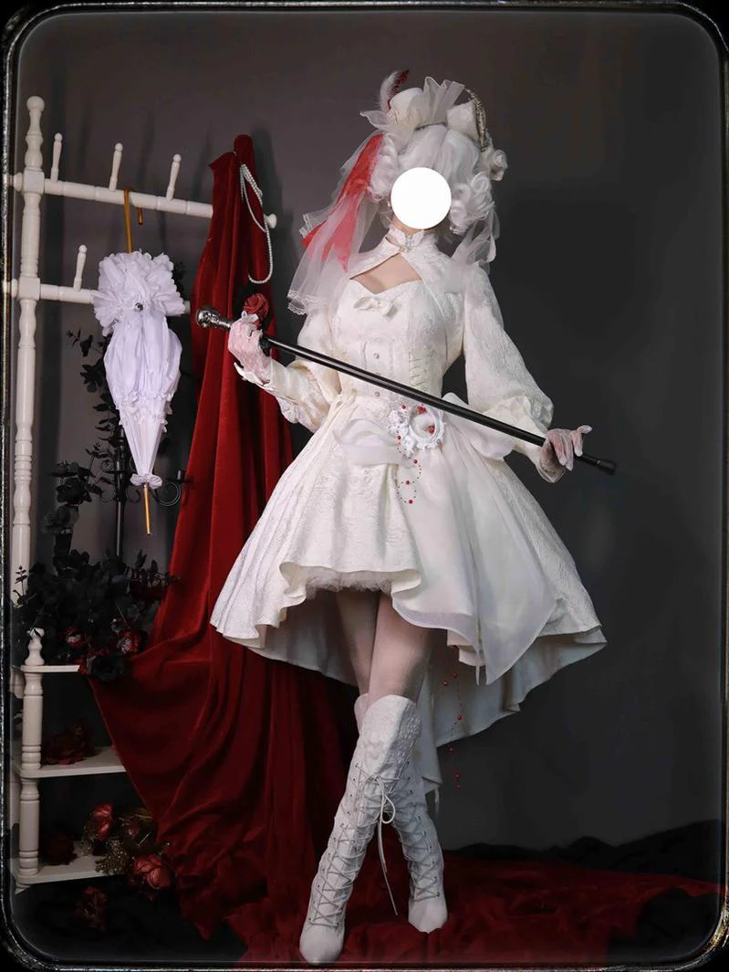 Strawberry Duck - Gothic Lolita Dress White Lolita JSK - Image 39