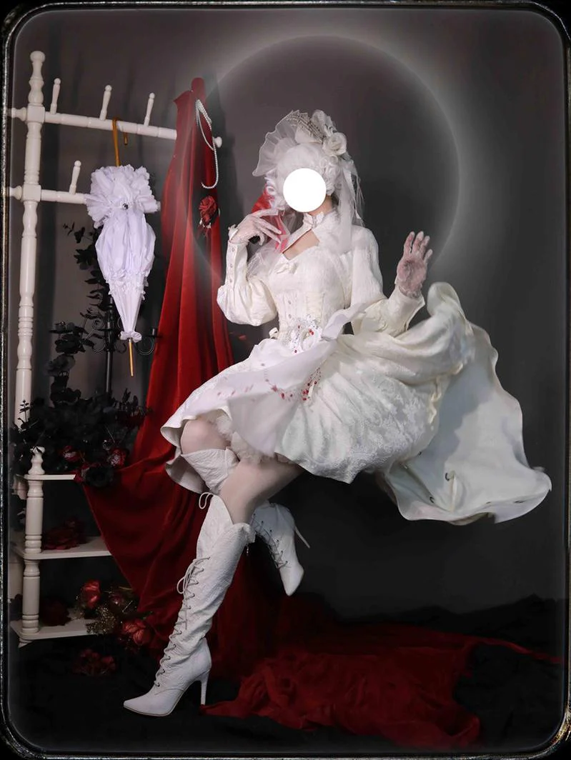 Strawberry Duck - Gothic Lolita Dress White Lolita JSK - Image 41