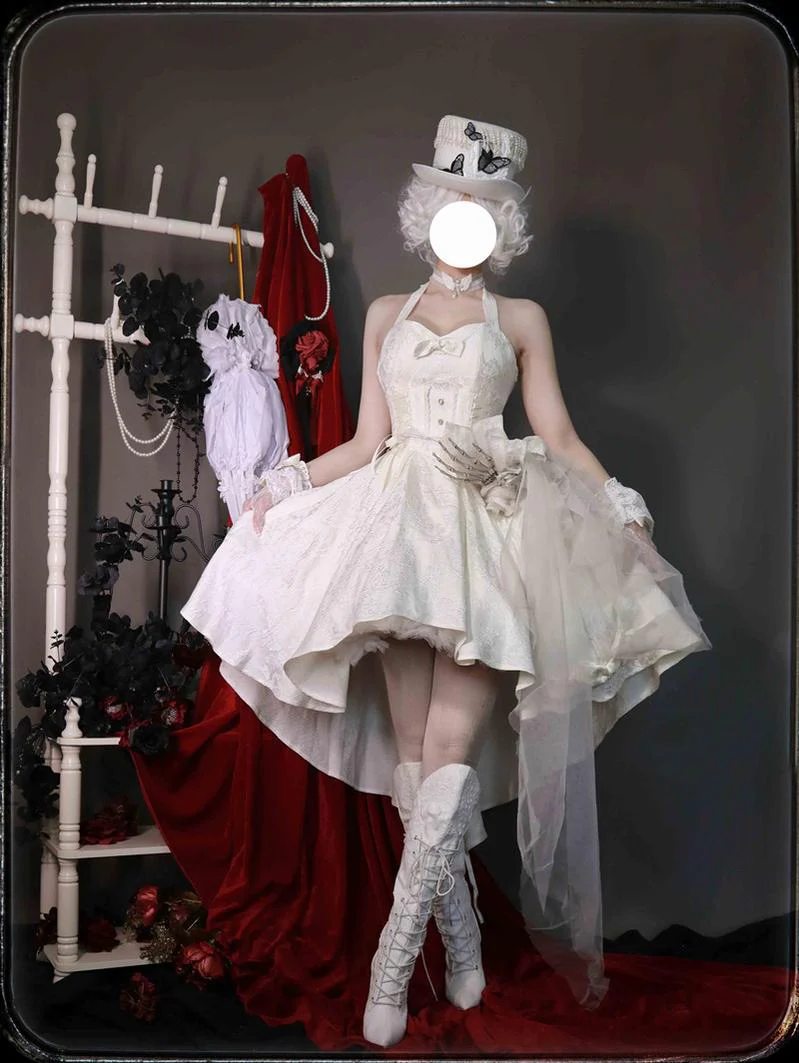 Strawberry Duck - Gothic Lolita Dress White Lolita JSK - Image 42
