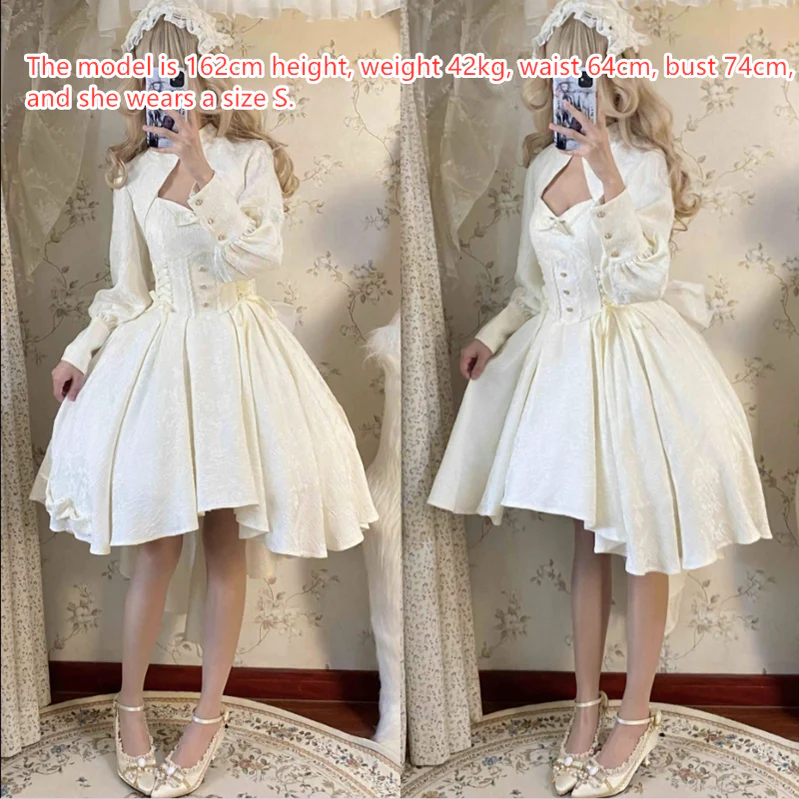 Strawberry Duck - Gothic Lolita Dress White Lolita JSK - Image 44