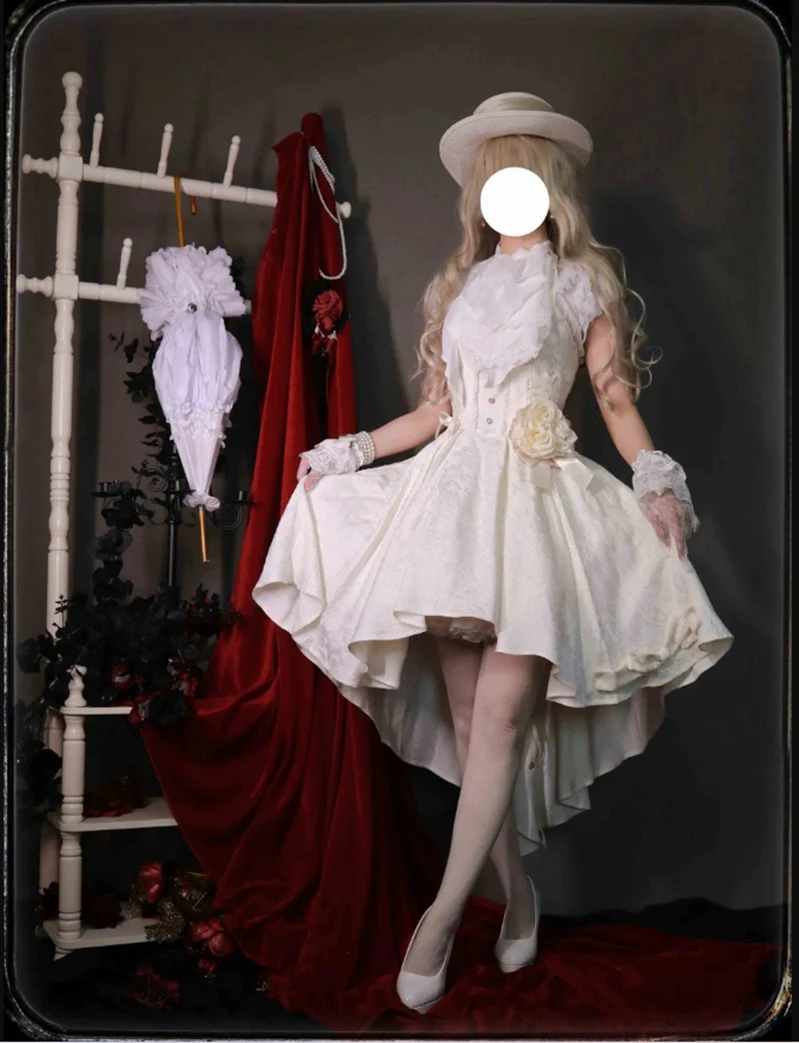 Strawberry Duck - Gothic Lolita Dress White Lolita JSK - Image 46